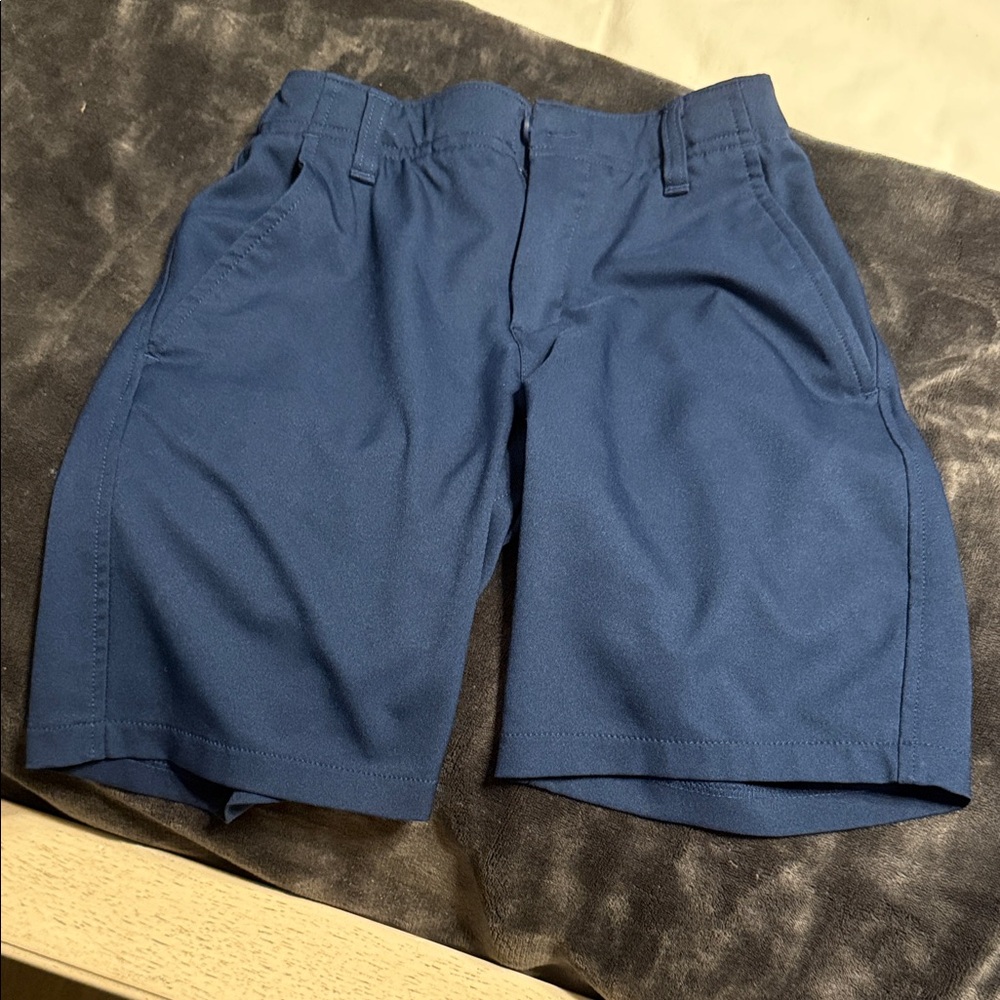 Under Armour Navy Flat Front Shorts